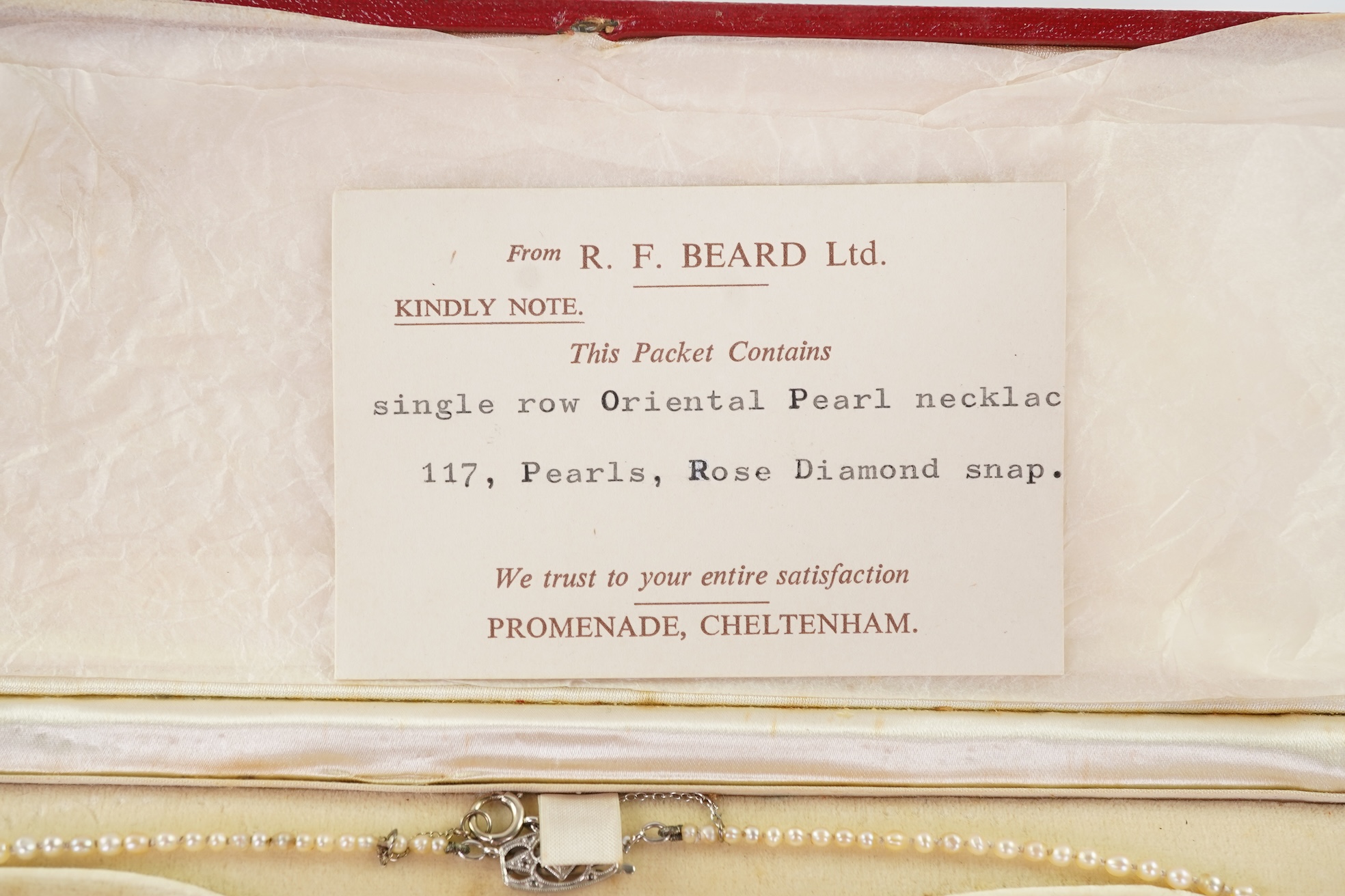 A cultured pearl and diamond necklace, early 20th century